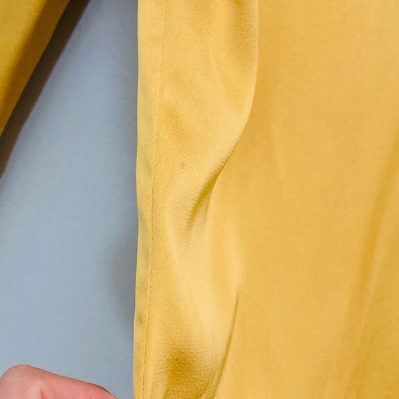 SHEIN gold sateen dress shirt S - Picture 6 of 10